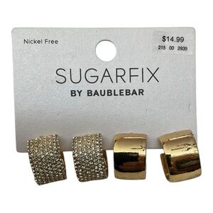 BaubleBar Gold and Silver Earring Set 2311